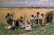 Emile Claus On the Way to School oil on canvas